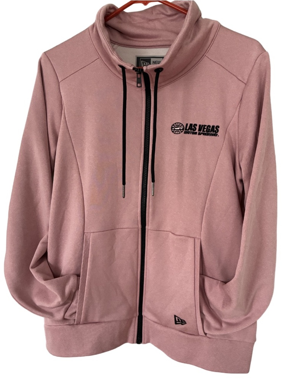 New Era Dusty Pink Full-Zip Jacket with Las Vegas Motor Speedway Embroidery